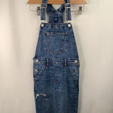 Size 8: Gap Blue Ripped Jean Overalls