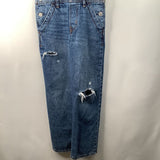 Size 8: Gap Blue Ripped Jean Overalls
