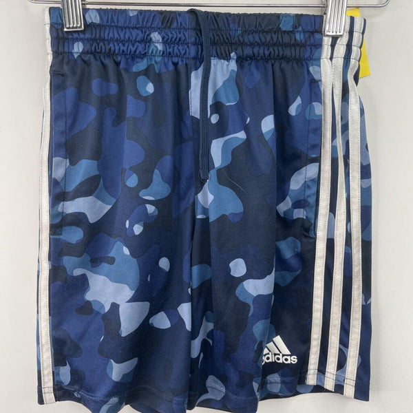 Size 8: Adidas Navy Camo Drawstring Athletic Shorts