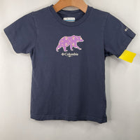 Size 7-8: Columbia Blue/Purple Bear T-Shirt