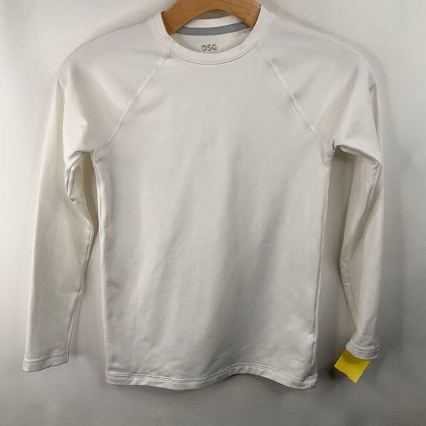 Size 10-12: DSG White Long Sleeve Shirt
