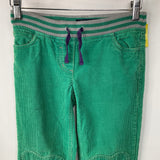 Size 9: Mini Boden Green Hearts Corduroy Pants