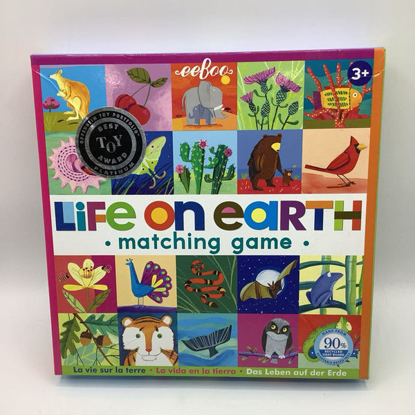 Eeboo Life on Earth Memory and Matching Game