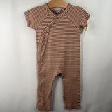 Sie 18-24m: Kate Quinn Brown/White Striped Romper