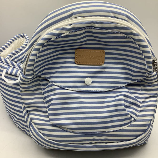 Tush Baby Blue/White Striped Hip Seat Carrier