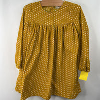 Size 4: Tucker + Tate Yellow/White Polka Dot Long Sleeve Dress