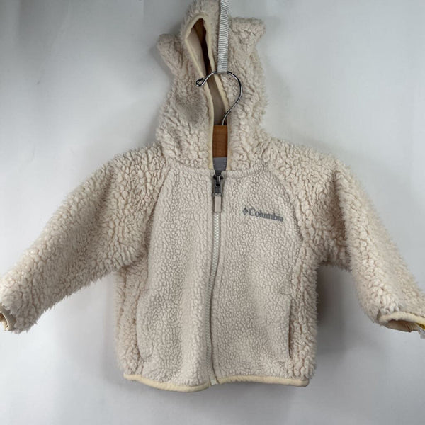 Size 3-6m: Columbia Creme Fuzzy Coat