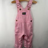 Size 2: Osh Kosh B'Gosh Pink/White Striped Overalls