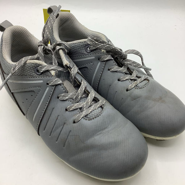Size 1.5Y: DSG Grey Lace-Up Soccer Cleats