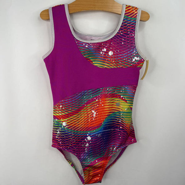 Size 6: Danskin Pink/Colorful Leotard
