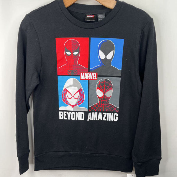 Size 10-12: Marvel Black Spider Man Sweater- NEW W/Tag