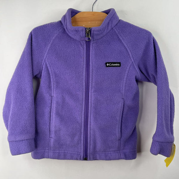 Size 3: Columbia Purple Fleece Coat