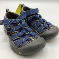 Size 9: Keen Blue/Grey Toggle/Velcro Strap Sandals