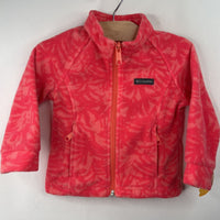 Size 2: Columbia Pink Patterned Fleece Coat