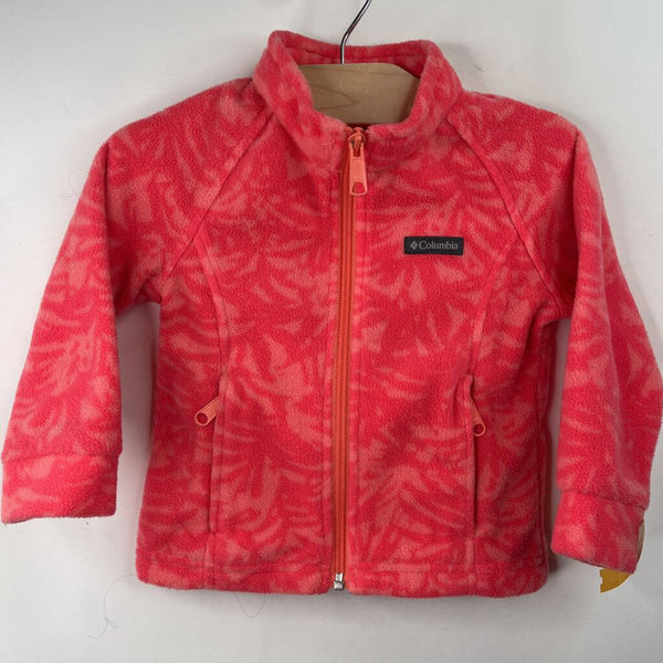 Size 2: Columbia Pink Patterned Fleece Coat