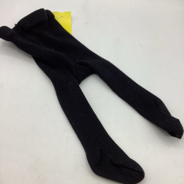 Size 0-6m: Black Footed Tights