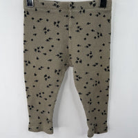 Size 9-12m: Zara Green/Black Floral Waffle Textured Pants
