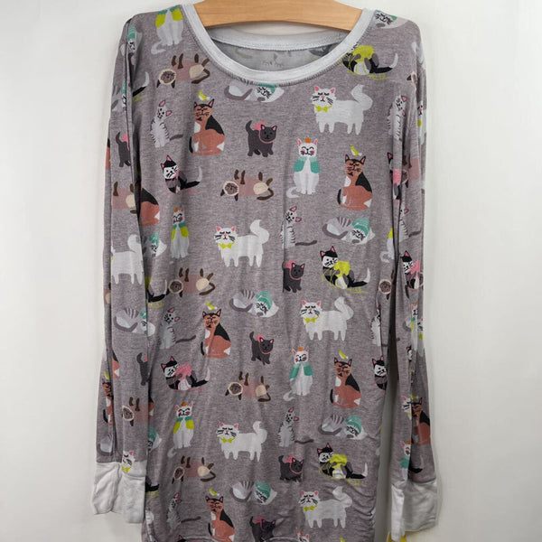 Size 12-14: Little Sleepies Faded Purple Cat 2pc PJs