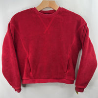 Size 7: Athleta Girl Red Fuzzy Sweater