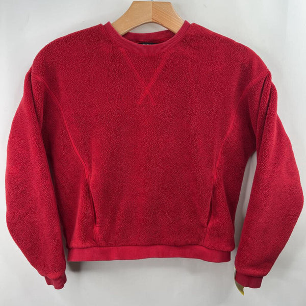 Size 7: Athleta Girl Red Fuzzy Sweater