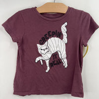 Size 6-7: Old Navy Purple Mummy Cat T-Shirt