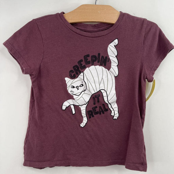 Size 6-7: Old Navy Purple Mummy Cat T-Shirt