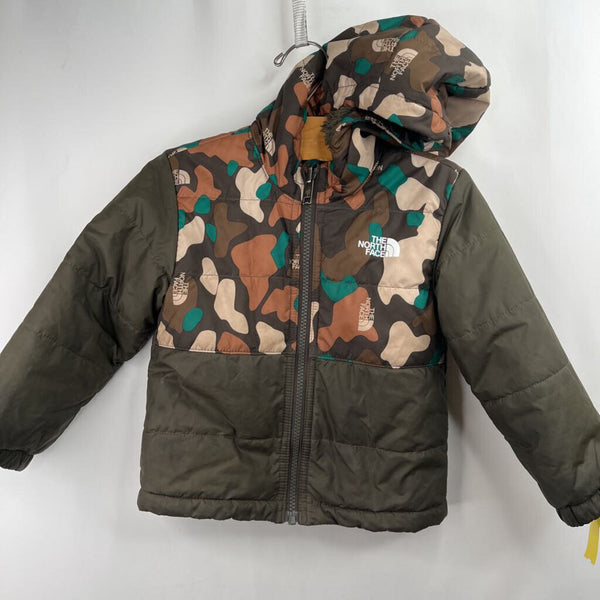 Size 18-24m: The North Face Green Brown Fleece Lined Coat