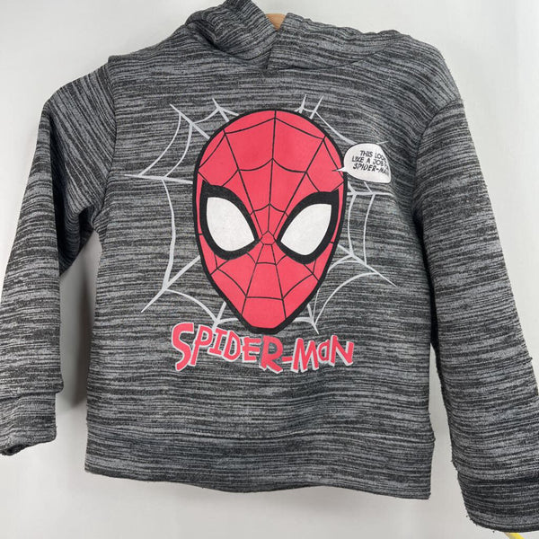 Size 2: Marvel Spiderman Grey Black Hoodie