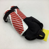 Adidas White Red Shin Guards