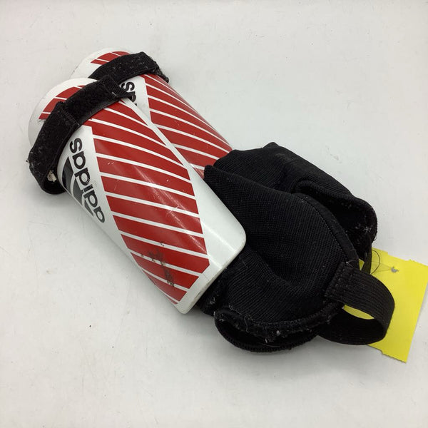 Adidas White Red Shin Guards