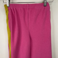 Size 8 (130): Hanna Andersson Pink/Yellow Fleece Pants