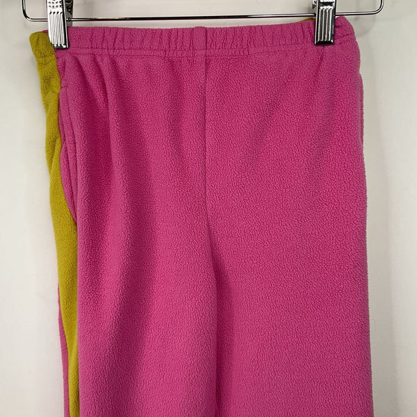 Size 8 (130): Hanna Andersson Pink/Yellow Fleece Pants