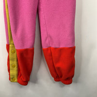 Size 8 (130): Hanna Andersson Pink/Yellow Fleece Pants