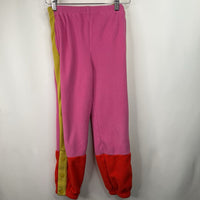 Size 8 (130): Hanna Andersson Pink/Yellow Fleece Pants