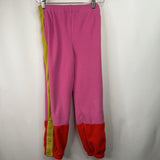 Size 8 (130): Hanna Andersson Pink/Yellow Fleece Pants