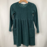 Size 12 (150): Hanna Anderson Green Ribbed Long Sleeve Dress