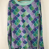 Size 10 (140): Hanna Andersson Blue/Green/Purple Mermaid Scale 2pc PJs