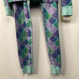 Size 10 (140): Hanna Andersson Blue/Green/Purple Mermaid Scale 2pc PJs