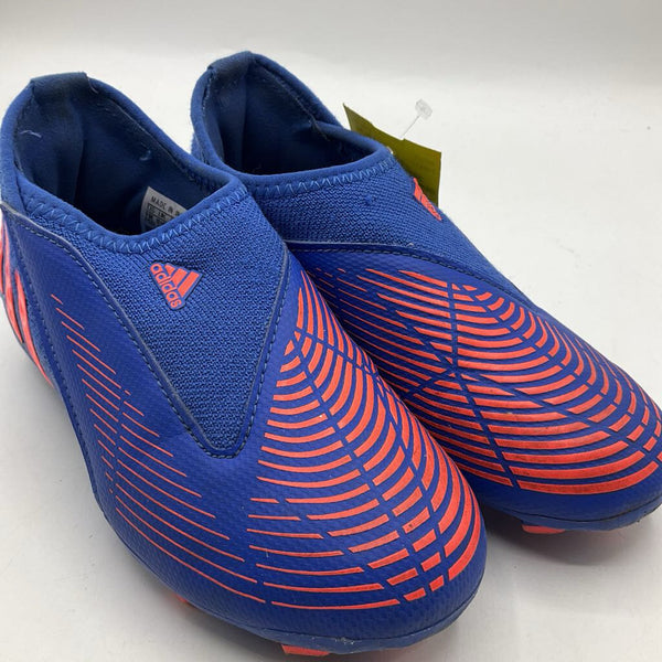 Size 11: Adidas Blue/Orange Slip-On Soccer Cleats