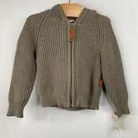 Size 6-9m: Goumi Green Knitted Zip-Up Hoodie
