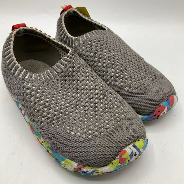 Size 11: See Kai Run Grey/Colorful Slip-On Shoes