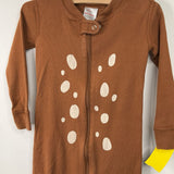 Size 3 (90): Hanna Andersson Brown Deer 1pc PJs