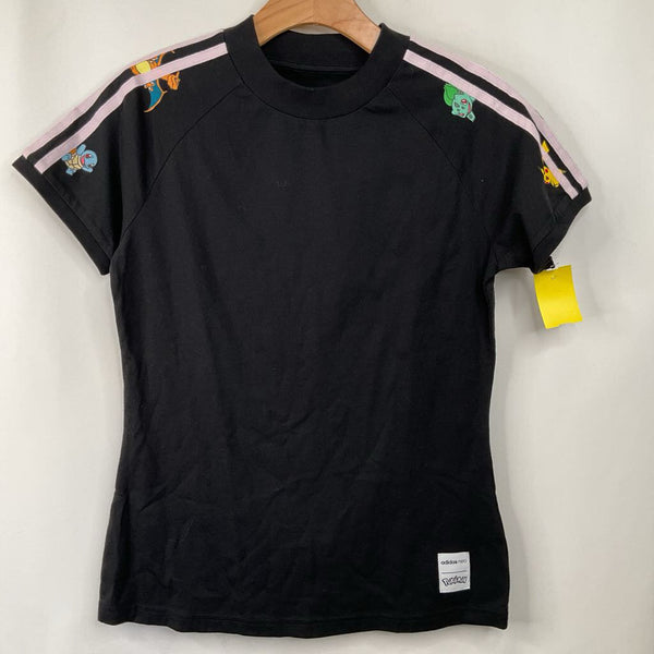 Size 8-10: Adidas Black Pokemon T-Shirt