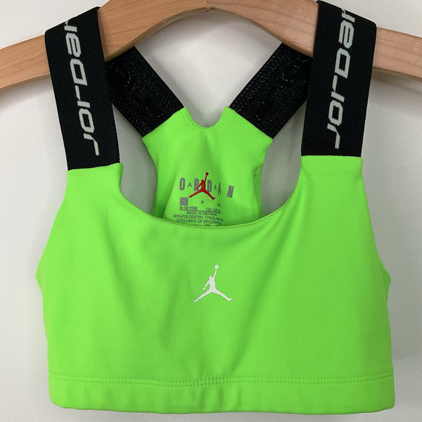 Size 8-10: Jordan Neon Green Youth Sports Bra