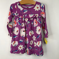 Size 12-18m: Tea Purple Floral Long Sleeve Dress