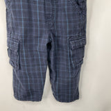 Sie 12m: Osh Kosh B'Gosh Blue Plaid Overalls
