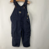 Sie 12m: Osh Kosh B'Gosh Blue Plaid Overalls