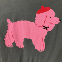 Size 8 (130): Hanna Andersson Green/Pink Dog Long Sleeve Shirt