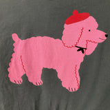 Size 8 (130): Hanna Andersson Green/Pink Dog Long Sleeve Shirt