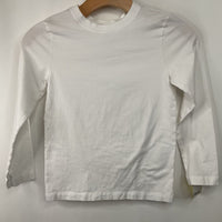 Size 8 (130): Hanna Andersson White Long Sleeve Shirt
